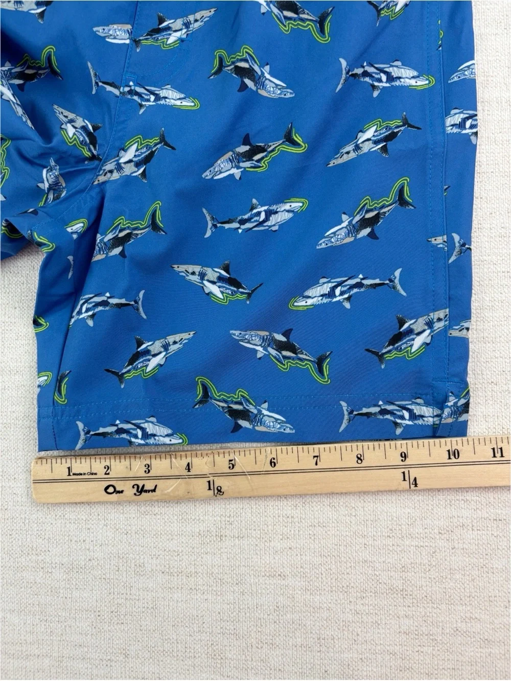 Old Navy Blue Boys' Swim Trunks with Shark Print size XL(14-16)